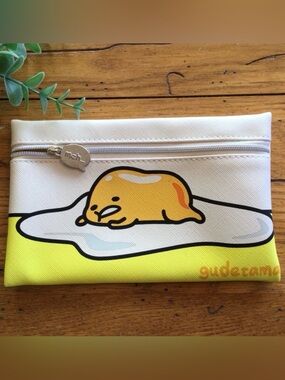🌸3 for $20🌸 Gudetama Sad Egg Sanrio Cosmetic Makeup Bag NWOT